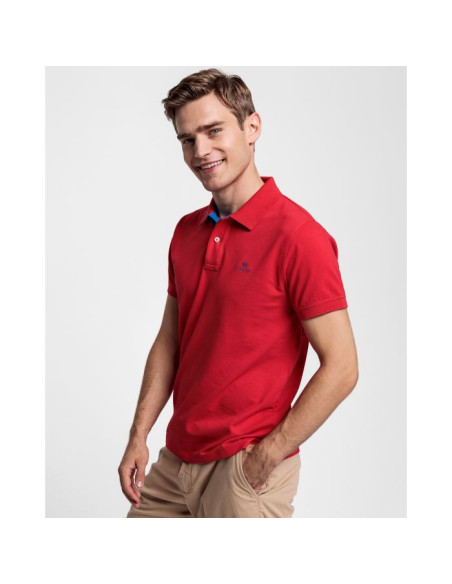 Gant - CONTRAST COLLAR PIQUE SS RUGGER