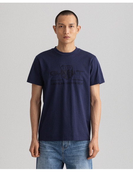 Gant - D1. TONAL ARCHIVE SHIELD T-SHIRT