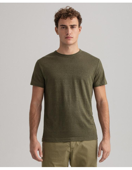 Gant - D2. LINEN SS T-SHIRT