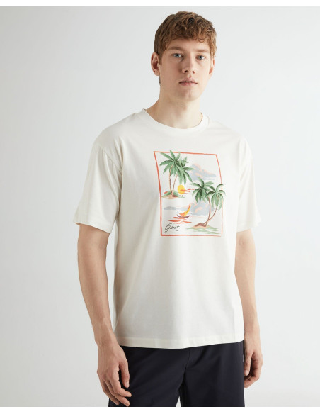 Gant - HAWAII PRINTED GRAPHIC SS T-SHIRT