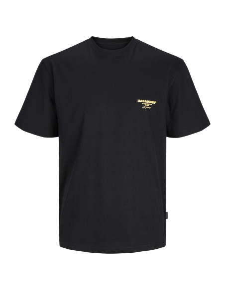 Jack & Jones - JORBORA BRANDING TEE SS CREW NECK BLK