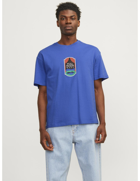 Jack & Jones - JORDELIRIUM TEE SS CREW NECK TG LN