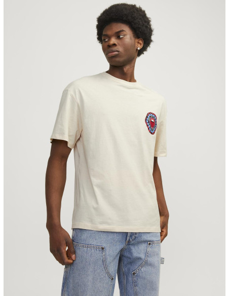 Jack & Jones - JORDELIRIUM TEE SS CREW NECK TG LN