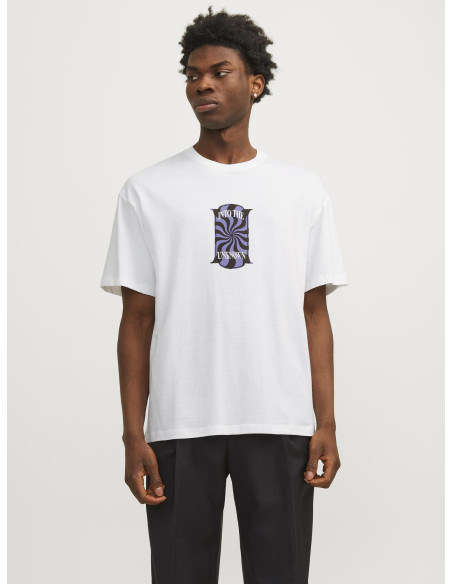 Jack & Jones - JORDELIRIUM TEE SS CREW NECK TG LN