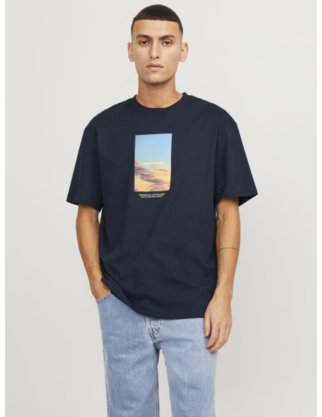 Jack & Jones - JORVESTERBRO PICTURE TEE SS CREW NECK LN