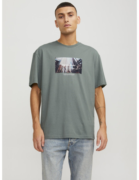 Jack & Jones - JORVESTERBRO PICTURE TEE SS CREW NECK LN