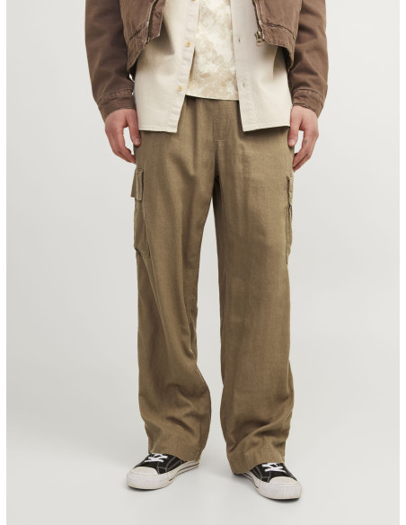 Jack & Jones - JPSTBILL JJNATE LINEN BLEND CARGO JOGGER