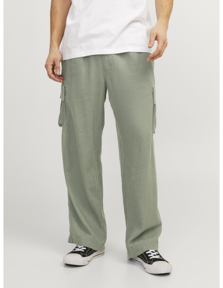 Jack & Jones - JPSTBILL JJNATE LINEN BLEND CARGO JOGGER