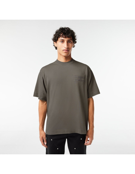 Lacoste - Embroidered Loose Fit Cotton T-shirt