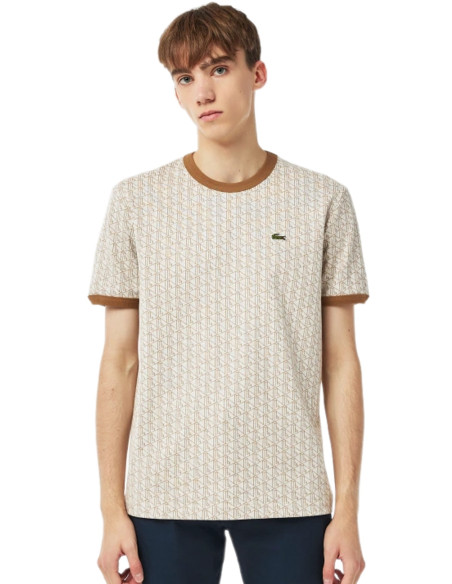 Lacoste - MEN'S REGULAR FIT MONOGRAM JACQUARD T-SHIRT