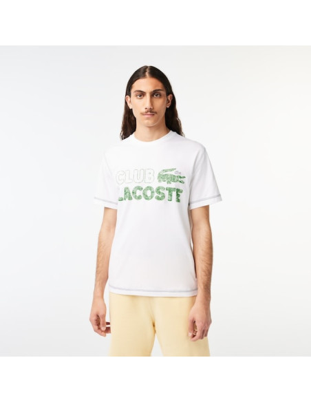 Lacoste - Men's Lacoste Vintage Print Organic Cotton T-shirt