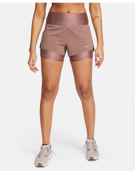 NIKE - W NK SWIFT DF MR 3IN 2N1 SHORT