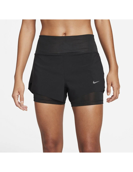 NIKE - W NK SWIFT DF MR 3IN 2N1 SHORT