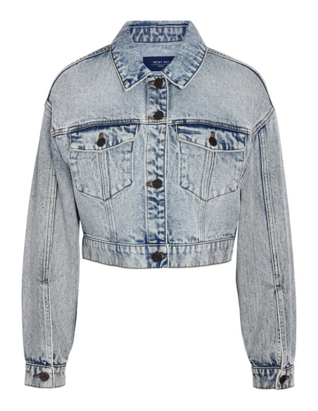 Noisy May - NMNATHI L/S SHORT DENIM JACKET VI497LB