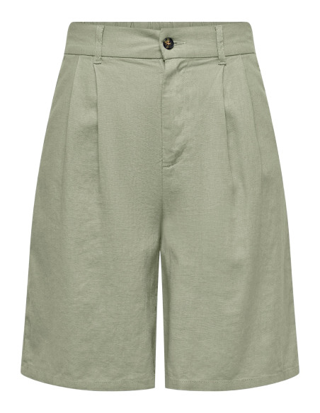 ONLY - ONLCARO HW WIDE LINEN BL SHORTS CC TLR