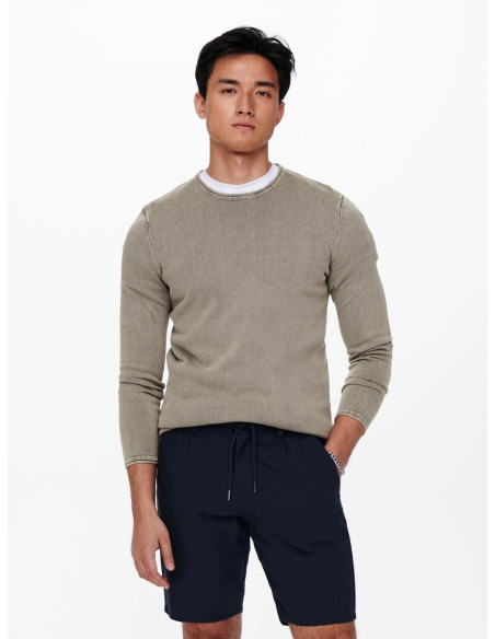 ONLY & SONS - ONSGARSON 12 WASH CREW KNIT NOOS