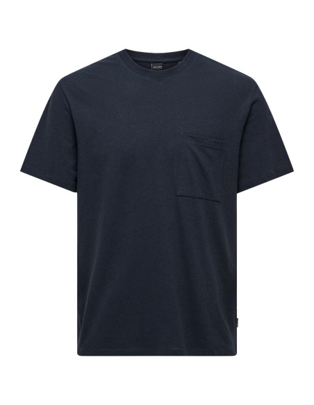 ONLY & SONS - ONSKODA REG SS POCKET LINEN TEE