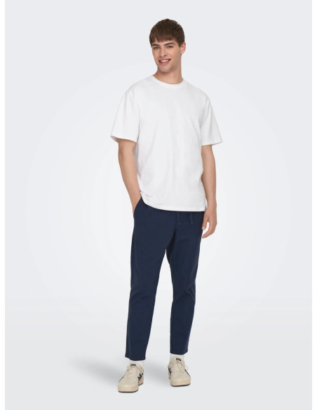 ONLY & SONS - ONSLINUS CROP 0007 COT LIN PNT NOOS