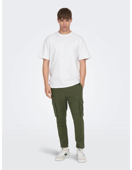 ONLY & SONS - ONSLINUS CROP 0019 COT LIN CARGO PNT