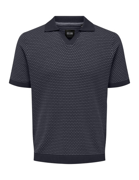 ONLY & SONS - ONSTAPA REG 12 STRUCTURE SS POLO KNIT