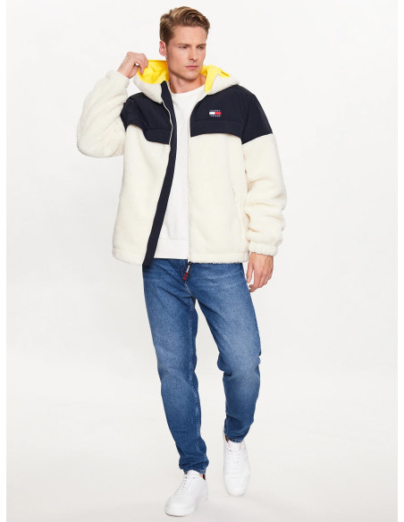 Tommy Jeans - TJM CHICAGO SHERPA MIX JACKET