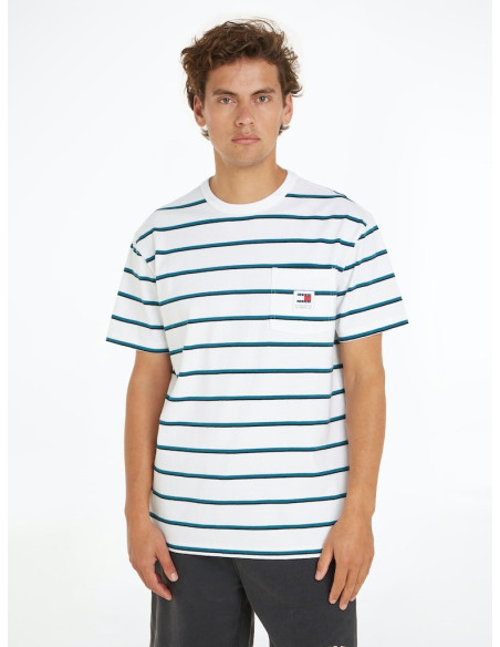 Tommy Jeans - TJM REG EASY STRIPE TEE