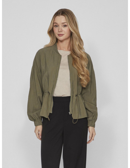 VILA - VISUVA L/S ZIP SHORT CARDIGAN
