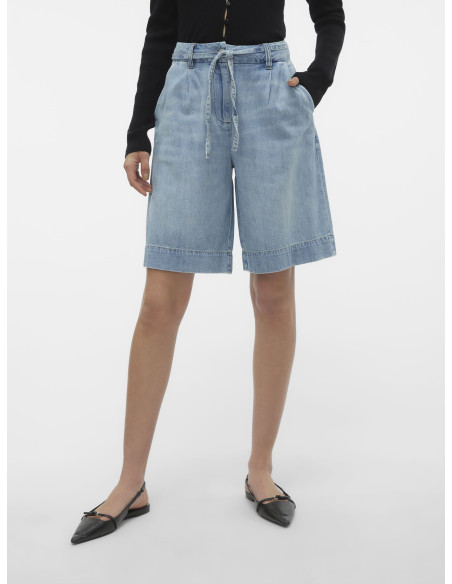 Vero Moda - VMARIA MR LONG BELT DENIM SHORTS ME309