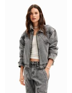 DESIGUAL - Denim detachable sleeve jacket
