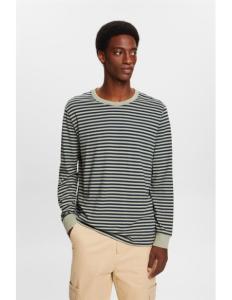 ESPRIT - Long-sleeve striped cotton top