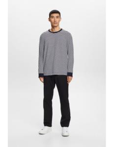 ESPRIT - Long-sleeve striped cotton top