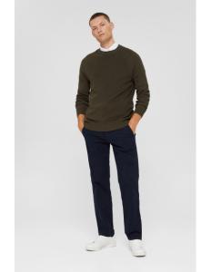 ESPRIT - Straight chinos in organic cotton