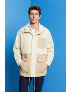 ESPRIT - Transitional parka jacket, 100% cotton