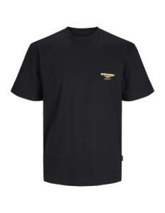 Jack & Jones - JORBORA BRANDING TEE SS CREW NECK BLK