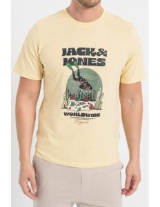 Jack & Jones - JORCOCONUT SKULL TEE SS CREW NECK LN