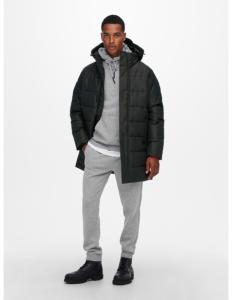 ONLY & SONS - ONSCARL LONG QUILTED COAT OTW