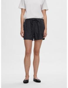 SELECTED FEMME - SLFLINNIE MW LINEN SHORTS B