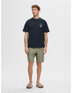 SELECTED HOMME - SLHRELAXARIES PRINT SS O-NECK TEE
