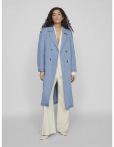 VILA - VICI DOUBLEBREASTED L/S DENIM TRENCHCOAT