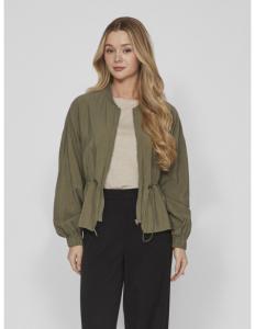 VILA - VISUVA L/S ZIP SHORT CARDIGAN