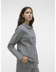 Vero Moda - VMSMILLA LS LOOSE STRIPED DENIM JACKET