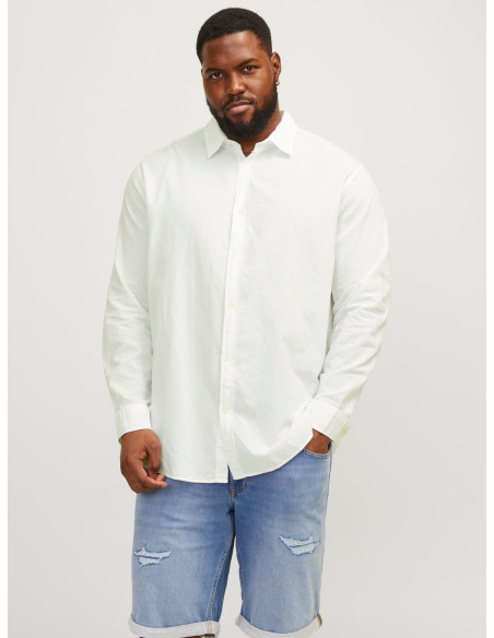 Jack & Jones - JJELINEN SHIRT LS SN PLS