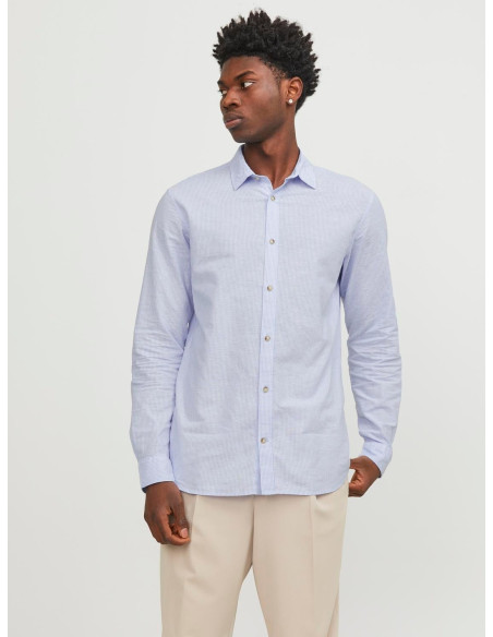 Jack & Jones - JJESUMMER LINEN SHIRT LS SN