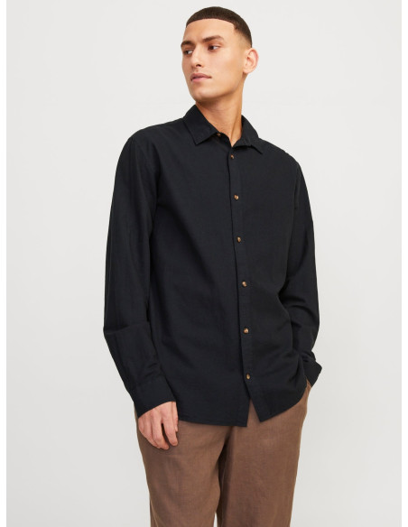 Jack & Jones - JJESUMMER LINEN SHIRT LS SN