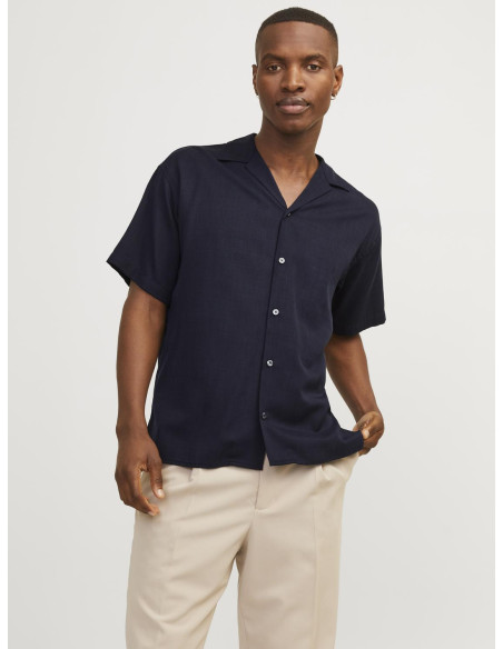 Jack & Jones - JPRCCAARON TENCEL RESORT SHIRT S/S SN