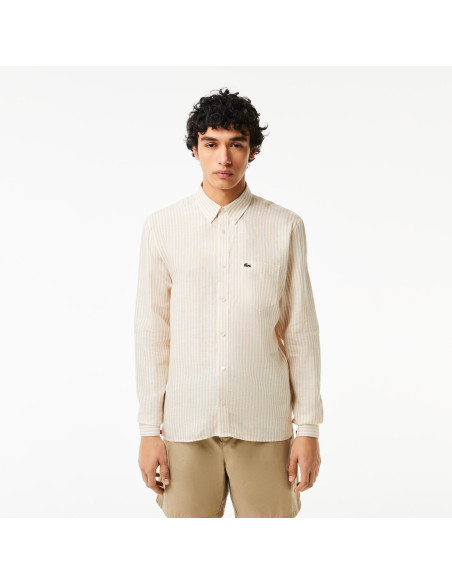 Lacoste - Lacoste Men's Regular Fit Linen Shir