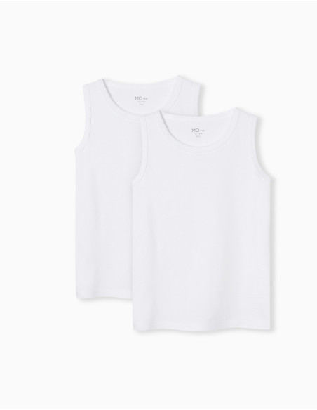 MO Fashion - PACK 2 SLEEVELESS UNDERSHIRTS