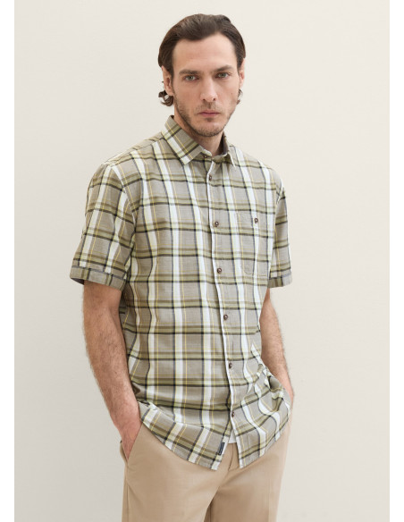 Tom Tailor - CHECKED SLUBYARN SHIRT