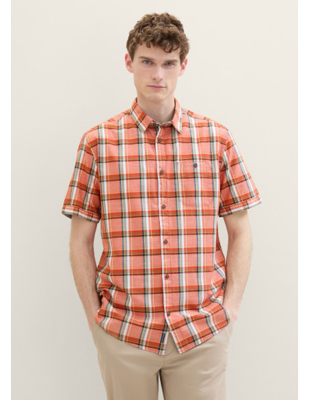 Tom Tailor - CHECKED SLUBYARN SHIRT