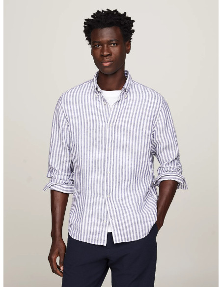 Tommy Hilfiger - DC BOLD LINEN STRIPE SHIRT